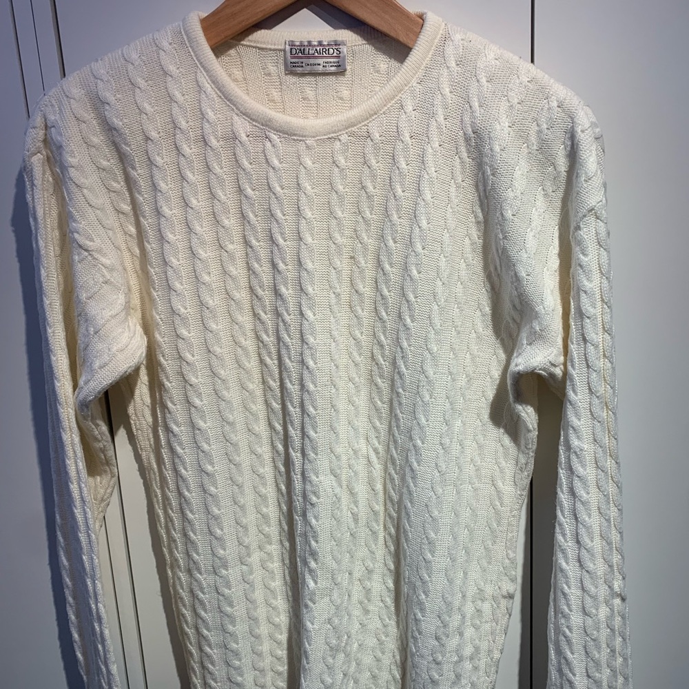 Cream Cable Knit Sweater